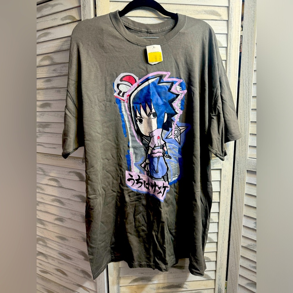 Brand NEW “Naruto” shirt in gray size 2X